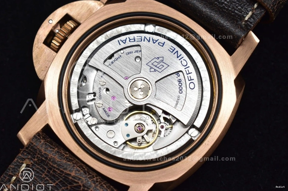 N Calfskin on 1:1 Best PAM382 Strap Super Distressed Brown P.9000 VSF Bronzo V2 Edition Clone 0511